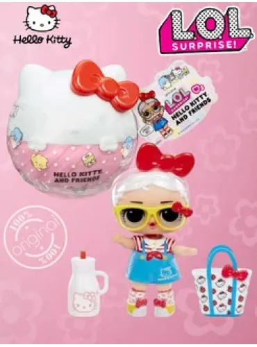 Кукла Лол Сюрприз мини в шаре Hello Kitty оригинал