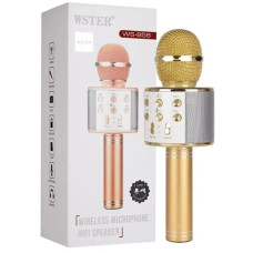 Караоке микрофон Wster WS-858 золото