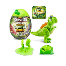 Игрушка сюрприз Smashers mini Jurassic Lightup Dino красный
