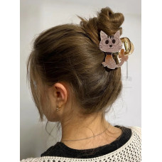 Заколка крабик краб для волос женский детский кот котик