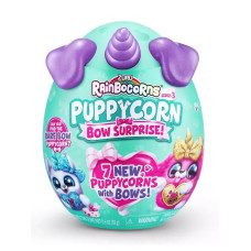 Мягкая игрушка сюрприз яйцо Rainbocorns Puppycorn Bow Зуру