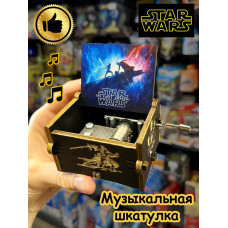 Музыкальная шкатулка детская Star Wars Стар Варс деревянная